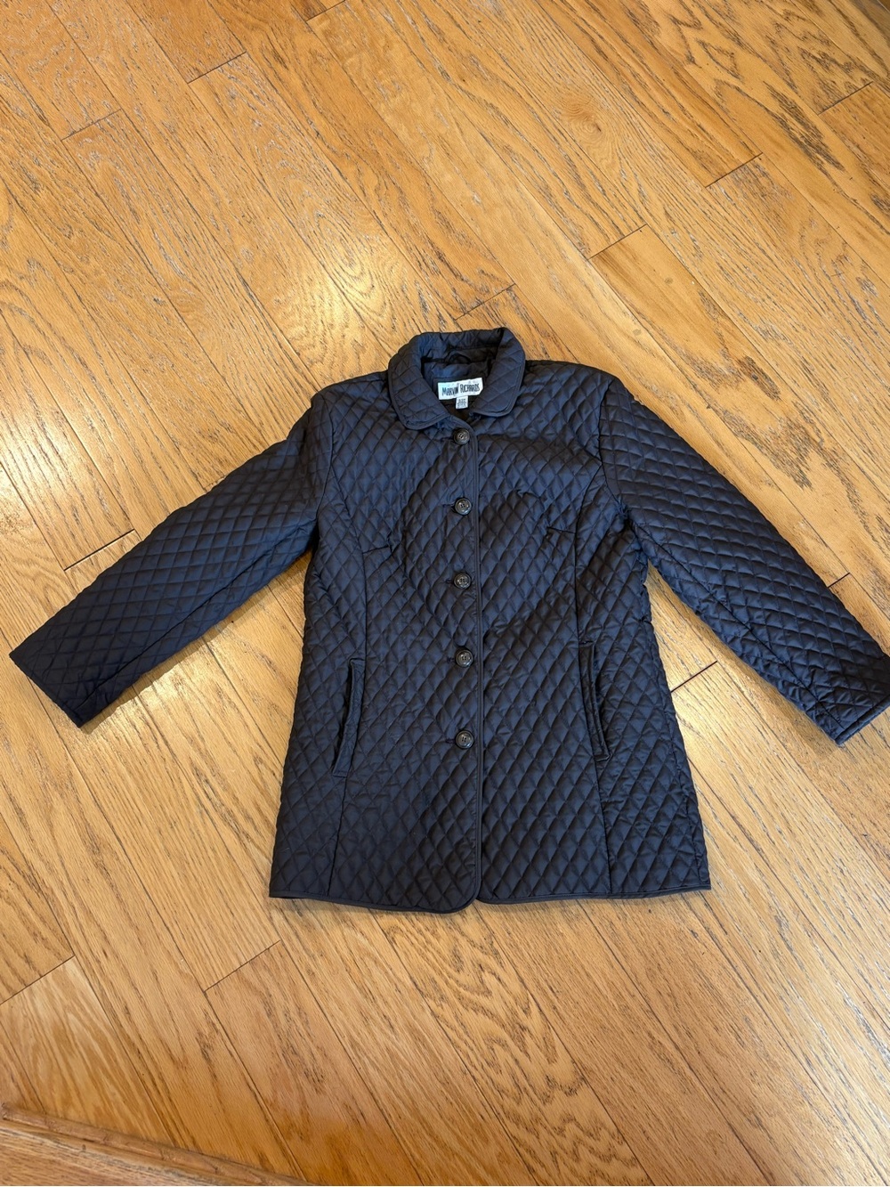 Vintage Marvin Richards Quilted Jacket Coat Women’s SM Brown Lightweight - Picture 3 of 7